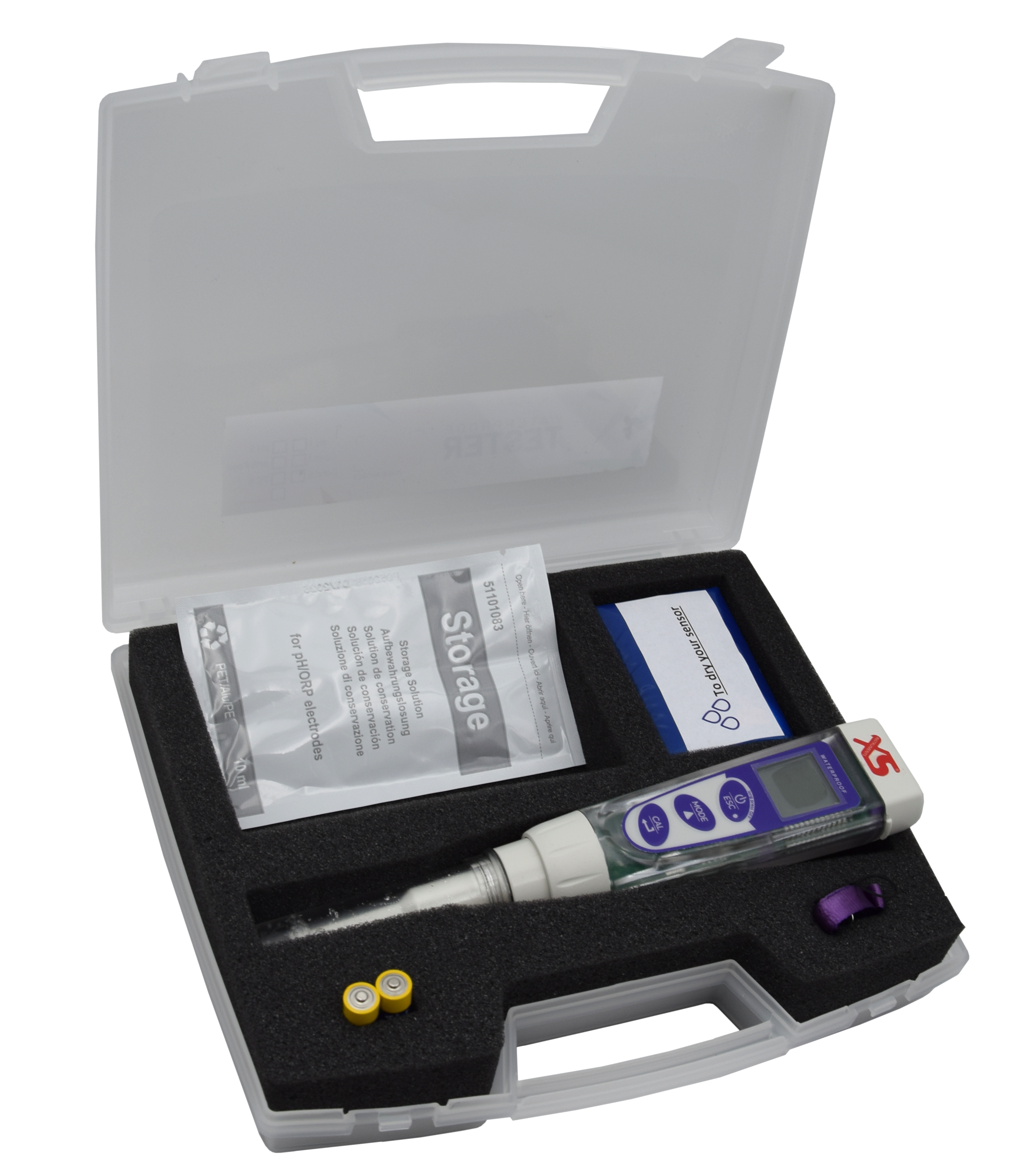 XS pH 5 FOOD Tester im Tragekoffer – Lebensmittel Pocket Tester zur pH/mV/Temperatur Messung